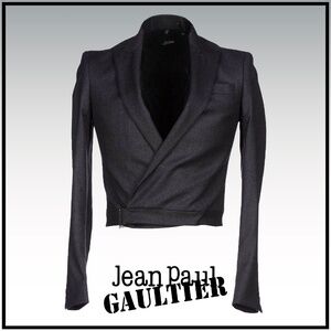 Jean Paul Gaulttier wool half blazer.